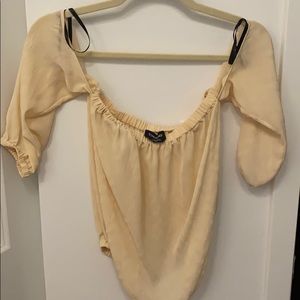 Off shoulder crop top